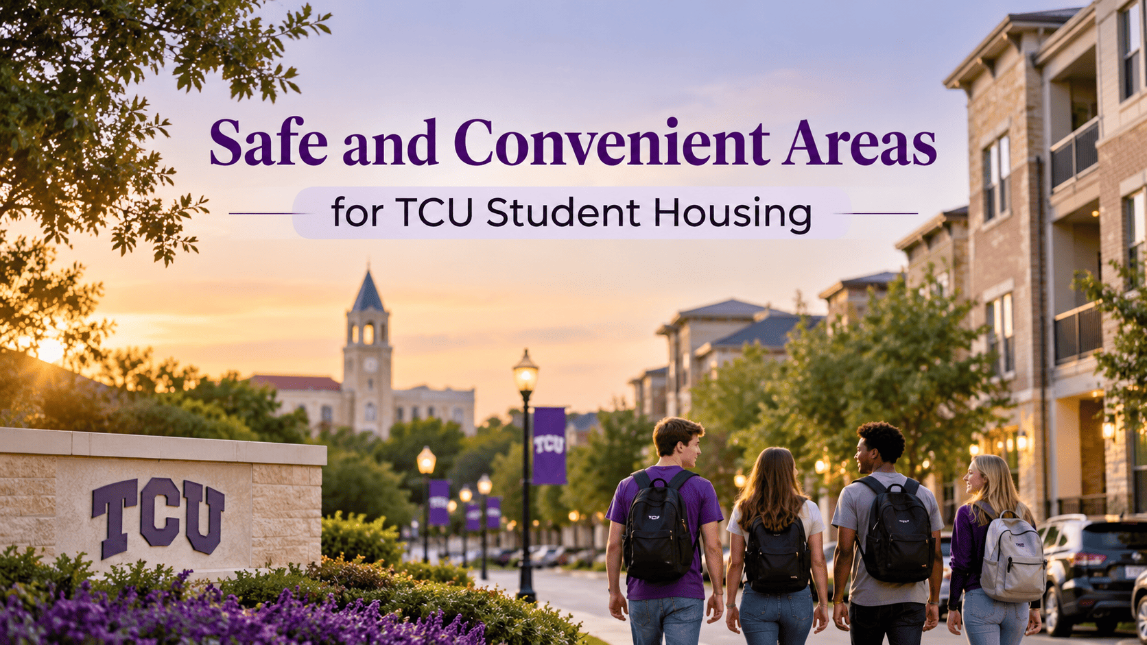Safe and Convenient Areas for TCU Student Housing