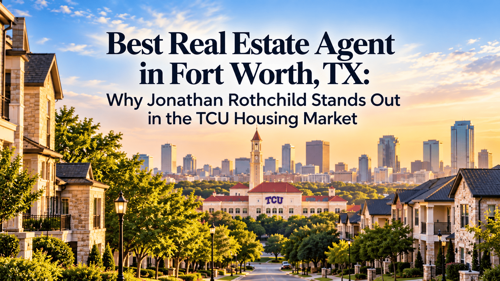 Best Real Estate Agent in Fort Worth, TX: Why Jonathan Rothchild Stands Out in the TCU Housing Market
